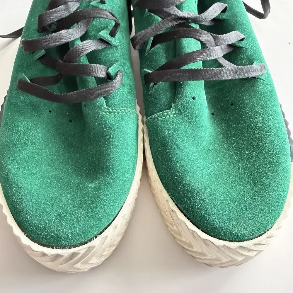 Adidas x Alexander Wang AW Skater Green Suede Gum Sole BY8907 Men's Size 13 Rare